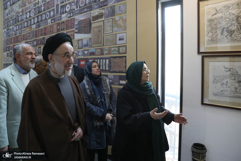 بازدید سید محمد خاتمی از موزه دکتر حسن حبیبی