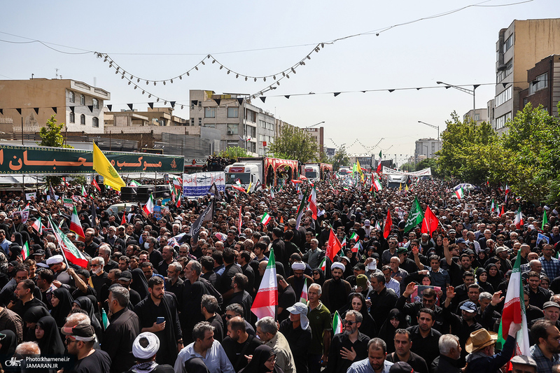 مراسم تشییع شهدای جنگ تحمیلی رژیم صهیونیستی در تهران-5