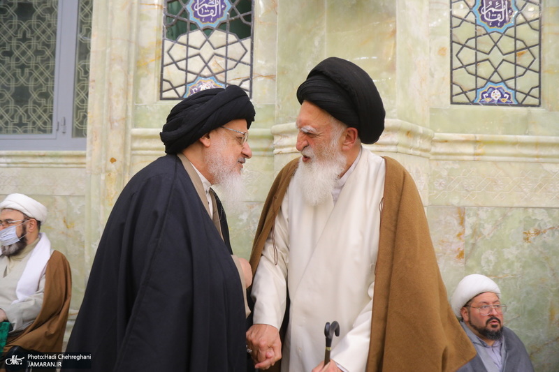 مراسم ترحیم و بزرگداشت آیت الله سید محمدعلی شیرازی در مسجد اعظم قم