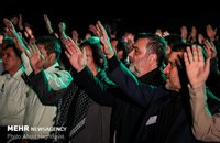 مراسم شب وداع با پیکرهای مطهر ۱۳۵شهید گمنام دفاع مقدس