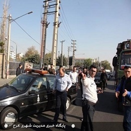 اجرای طرح گشت انتظامی مشترک با پلیس راهور  حفاظت از منافع تاکسی‌داران کرجی