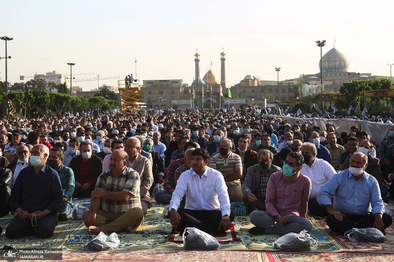 نماز عید سعید فطر در حرم عبدالعظیم حسنی(ع)