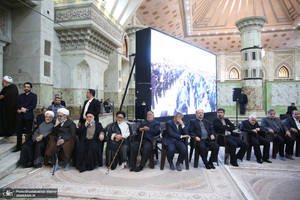 مراسم چهلمین روز در گذشت نوه قدرت الله علیخانی در حرم مطهره امام خمینی (س)