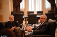 دیدار علی لاریجانی با نواف سلام (4)