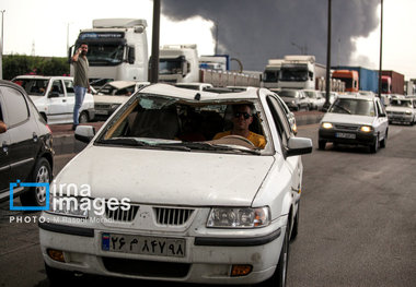 بلایی که انفجار بندر شهید رجایی بر سر ماشین ها آورد + عکس