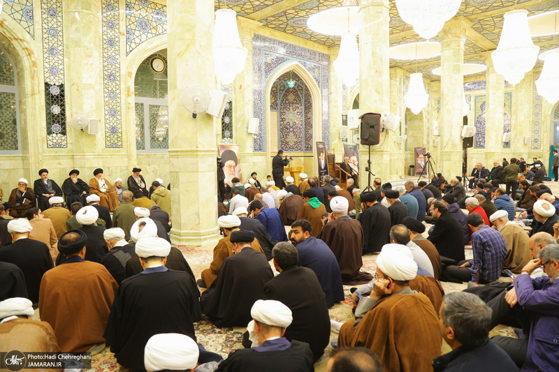 مراسم ترحیم و بزرگداشت آیت الله سید محمدعلی شیرازی در مسجد اعظم قم