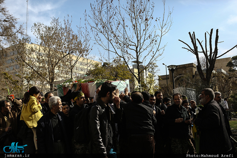 مراسم تشییع و خاکسپاری پیکر مطهر شهید گمنام در حوزه علمیه معیر 