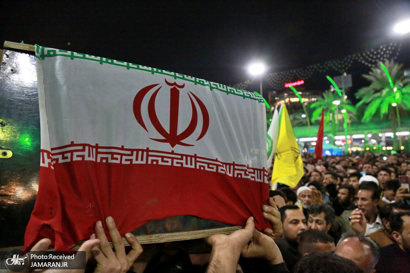 تشییع باشکوه شهیدان سردار قاسم سلیمانی و ابومهدی المهندس در کربلا و نجف