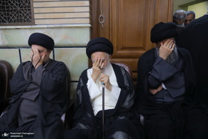 مراسم ختم مادر همسر آیت الله محمدجواد فاضل لنکرانی