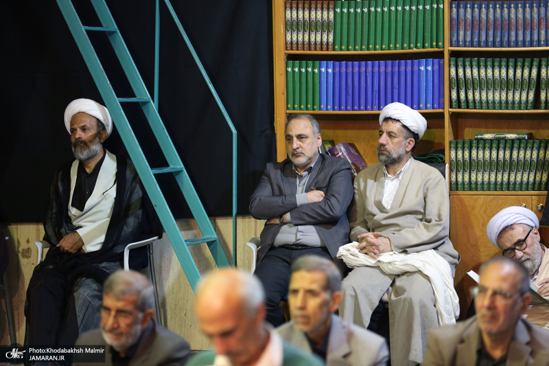 مراسم چهلمین روز مرحوم آیت الله صانعی در حسینیه جماران