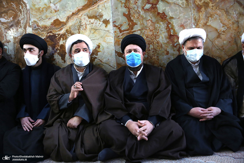 مراسم تشییع و خاکسپاری آیت الله جلالی خمینی(ره) در حرم امام خمینی(س)