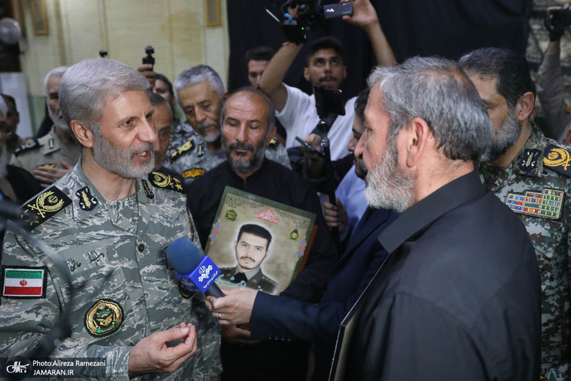 مراسم تکریم ۵۷ شهید گلگون کفن ارتش جمهوری اسلامی ایران