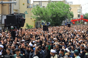 دسته عزای شهادت امام صادق(ع) با حضور آیت الله العظمی وحید خراسانی