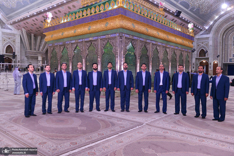 اجرای گروه همخوانی سیمرغ وزات دفاع در حرم مطهر امام خمینی (س)