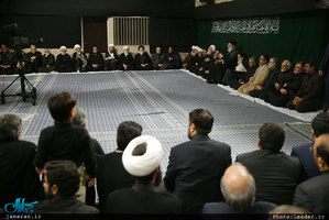 آخرین شب مراسم عزاداری حضرت اباعبدالله الحسین(ع) با حضور رهبر معظم انقلاب