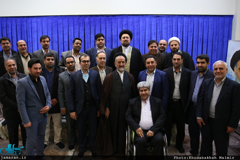 دیدار جمعی از مدیران آموزش و پرورش استان تهران با سید حسن خمینی