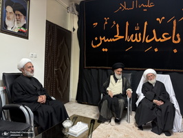 مراسم عزاداری روز تاسوعای حسینی در بیوت مراجع و علماء‎