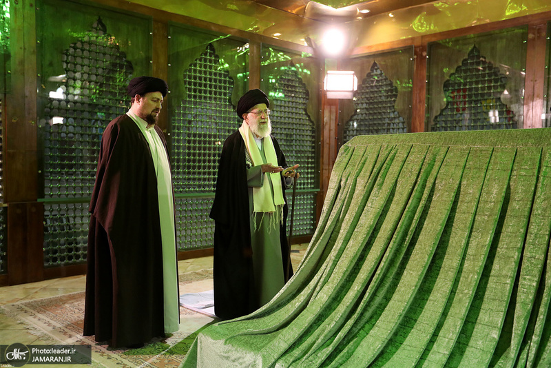 حضور رهبر معظم انقلاب در مرقد مطهر امام خمینی(س) و گلزار شهیدان