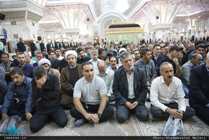 مراسم تشییع پیکر مطهر شهید حمله تروریستی اخیر مازیار سبزعلی در حرم مطهر امام خمینی(س)