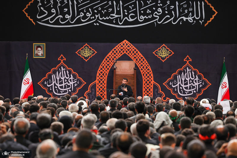 آخرین شب مراسم عزاداری محرم در حسینیه امام خمینی