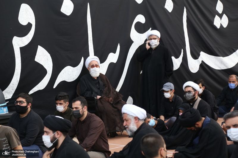 مراسم عزاداری شهادت حضرت امام علی(ع) با حضور آیت الله العظمی وحید خراسانی