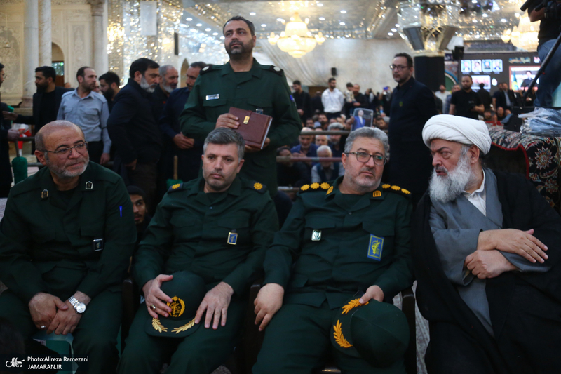 مراسم خاکسپاری شهید حسین امیرعبداللهیان در حرم حضرت عبدالعظیم حسنی (ع)