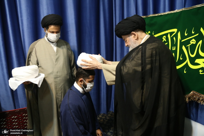 مراسم عمامه گذاری و جشن روز هفدهم ماه ربیع الاول در بیوت مراجع عظام تقلید