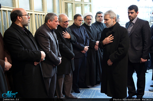 مراسم وداع با پیکر آیت الله هاشمی رفسنجانی در حسینیه جماران