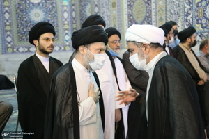 مراسم چهلمین شب درگذشت آیت الله العظمی سید محمدسعید حکیم در قم‎