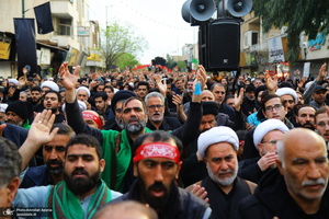 دسته عزاداری شهادت حضرت علی (ع) با حضور آیت‌الله العظمی وحید خراسانی