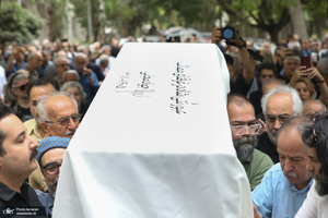 مراسم تشییع پیکر جواد مجابی