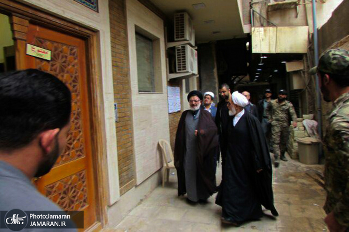 بازدید حجت الاسلام والمسلمین ناطق نوری از بیت امام خمینی(س) در نجف اشرف