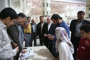 حضور سید رحیم صفوی در دور دوم انتخابات مجلس شورای اسلامی در حسینیه جماران