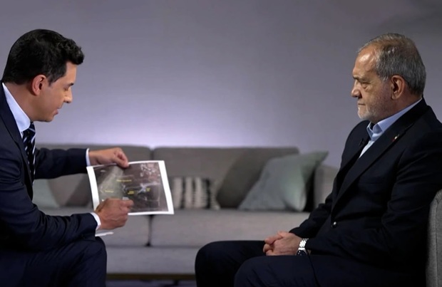 واکنش پزشکیان به یک عکس ماهواره ای در مورد تاسیسات هسته ای ایران 