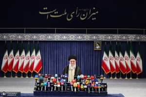 حضور رهبر معظم انقلاب اسلامی در انتخابات ریاست جمهوری چهاردهم