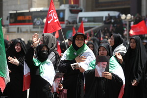 مراسم وداع با رهبر شهید انقلاب در مصلی تهران