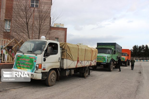 محموله ۳۵ تنی کمک‌های مردمی استان مرکزی برای سیل زدگان ارسال شد
