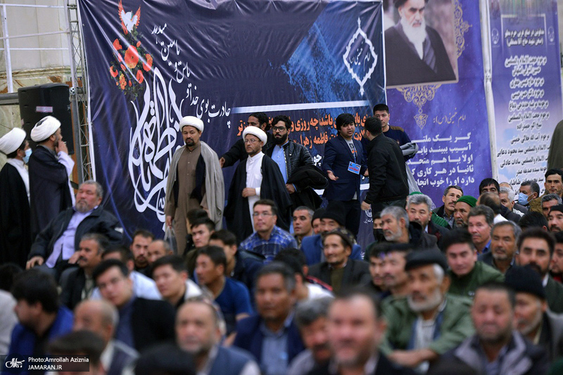 مراسم گرامیداشت شهدای مهاجر افغانسانی حادثه تروریستی کرمان در حرم امام خمینی (س)