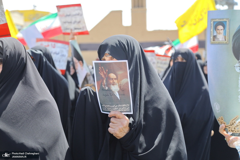 راهپیمایی مردم قم در سالروز قیام 15 خرداد‎‎