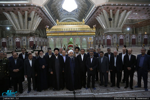 تجدید میثاق رئیس جمهور و هیات دولت با آرمان حضرت امام(س) 