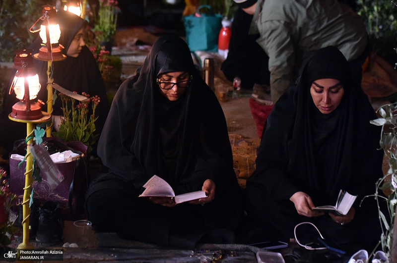 احیای شب بیست و سوم ماه رمضان در گلزار شهدای بهشت زهرا (س)