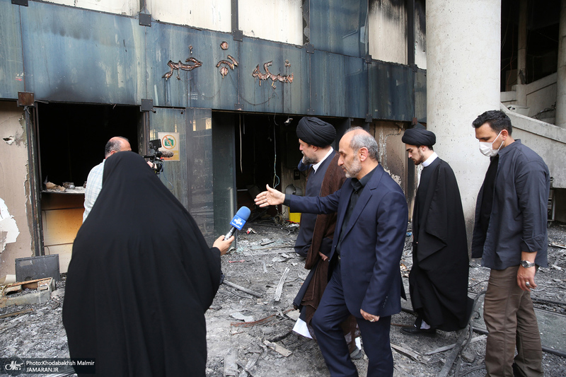 بازدید سید حسن خمینی از ساختمان شیشه ای صداوسیما