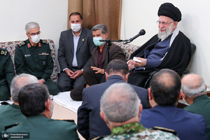 دیدار جمعی از فرماندهان ارشد نیروهای مسلح با فرمانده معظم کل قوا