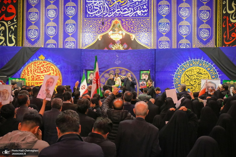 مراسم بزرگداشت شهید علی لاریجانی در حرم حضرت معصومه (س)