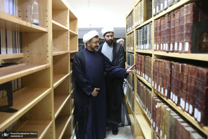 بازدید رئیس موسسه تنظیم و نشر آثار امام خمینی (س) از کتابخانه پژوهشگاه قوه‌قضاییه
