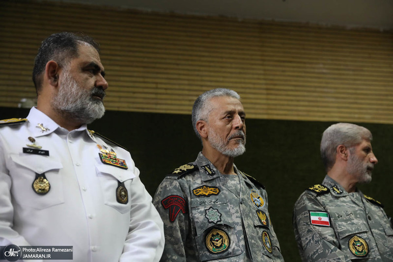 مراسم تکریم ۵۷ شهید گلگون کفن ارتش جمهوری اسلامی ایران