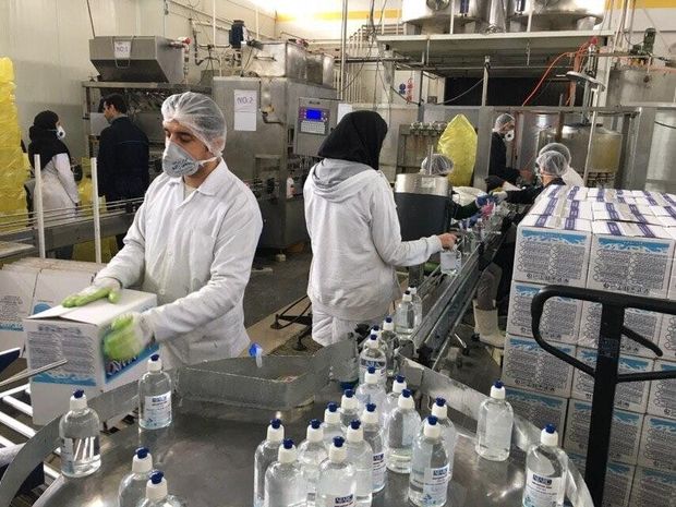 تولید بیش از ۲.۶ میلیون لیتر مواد ضدعفونی‌کننده در آذربایجان‌غربی