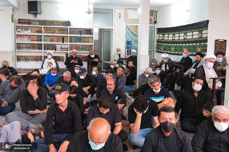 عزاداری تاسوعای حسینی (س) در دفتر آیت الله العظمی صانعی (ره)