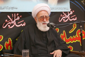 مراسم عزای روز عاشورا در بیت آیت الله العظمی فاضل لنکرانی(ره)