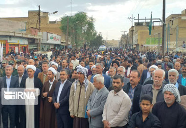 مردم شادگان علیه عوامل اغتشاش راهپیمایی کردند